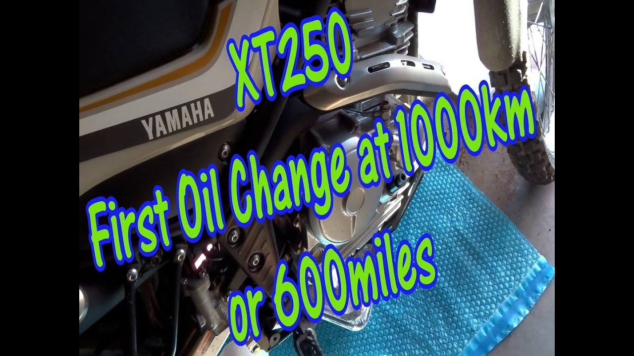 Yamaha XT250 First Oil Change 1000km YouTube
