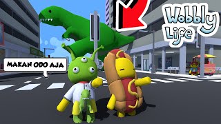 DRAMA KOCAK DINO LEPAS DI KOTA DI WOBBLY LIFE !!!