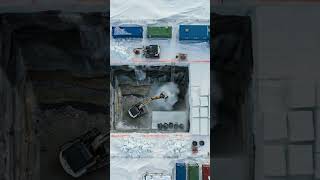 I Built a Secret Container Bunker in Ice