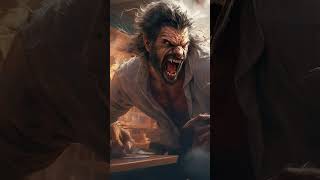 Man Against Beast The Wolfman -