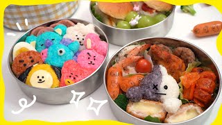 How to make a BT21 lunch box! 🥩🍚🥦