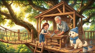 Building My Dream Treehouse with Grandpa | Cozy Anime ASMR | Ghibli Style ASMR screenshot 2