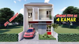 RUMAH TYPE 36 DUA LANTAI 4 KAMAR TIDUR