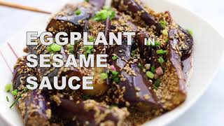 Eggplants in sesame sauce: Gluten-Free, Low-Carb Japanese Side Dish Low Carb Japanese Style Black Sesame Green Beans