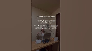 Use Prome AI to enhance your rendering quality in seconds #aiindesign #interiordesigner #interiorai