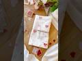 Stoff mit Herzen  bestempeln - DIY Geschenkidee Valentinstag #valentinstag