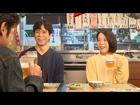 上白石萌音、“生ひげ”姿がカワイイ！？山﨑賢人&西島秀俊&坂口憲二もひげ姿で大盛り上がり！　「サントリー生ビール」TV-CM「生ひげ」篇