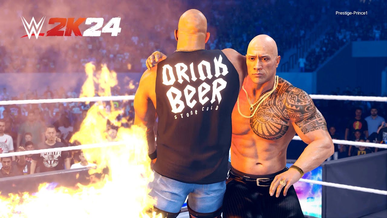 WWE 2K24 - Сборник Rock ROCK BOTTOM!!