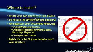 Using 3rd Party Plugins with SDRuno (VID542)