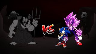 SONIC AND XENOPHANE VS SATAN versículus iratus xenophane AND Sonic cover fnf