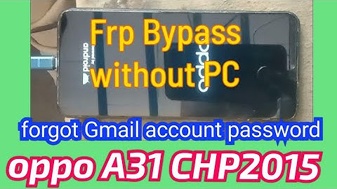 oppo A31 frp bypass/ frp unlock oppo A31/ google bypass oppo A31 without PC #oppo #oppoa31 #frp