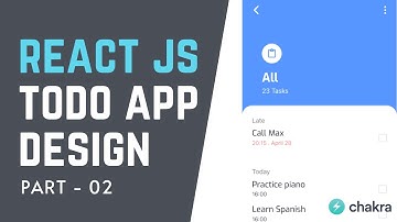 REACT JS TODO APP DESIGN 🔥 DRIBBLE | PART 2