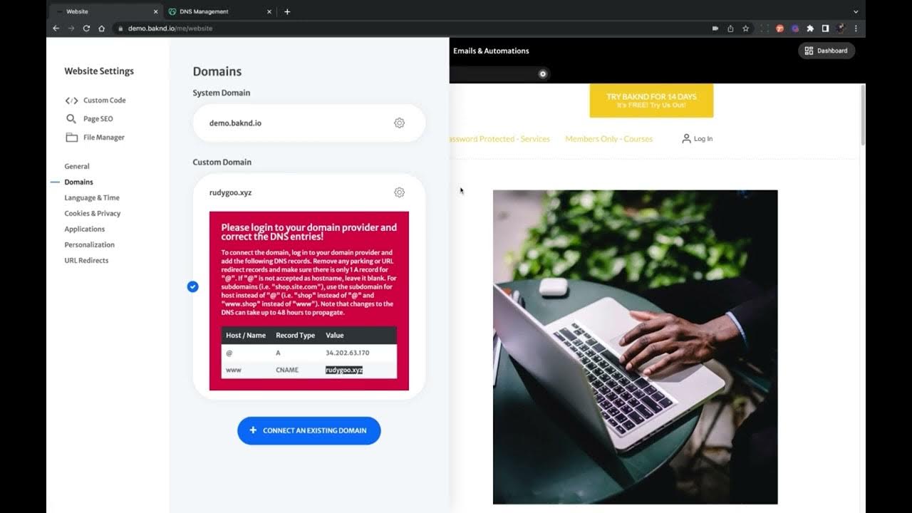 Connect GoDaddy Domain to BAKND site/Funnel YouTube