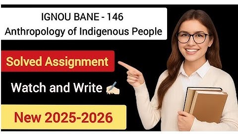 IGNOU BANE - 146 Solved Assignment | New 2025-26 #ignou