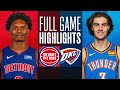 PISTONS At THUNDER NBA PRESEASON FULL GAME HIGHLIGHTS October 19 2023 