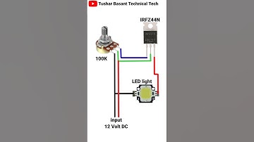 IRFZ44N IC LED light Speed Controller Connection #shorts