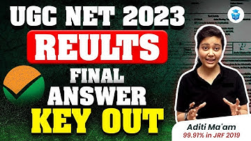 🔥 UGC NET Result 2023 || NTA Big Update || UGC NET Answer Key 2023 Released || By Aditi mam