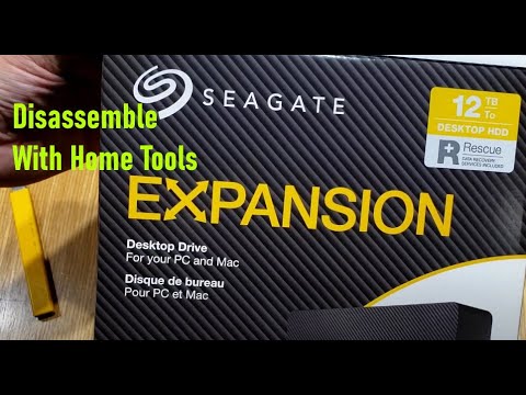 Easy Disassembly of Seagate Expansion 12TB USB Drive