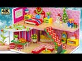 DIY Decor Christmas Santa's Mini House for my Lovely Hamster ❤️ DIY Miniature Cardboard House #142