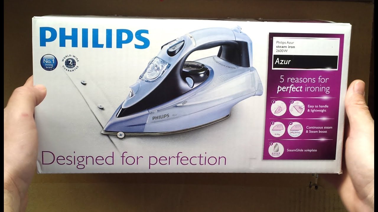 Unboxing | Philips Azur GC4860/02, Steam Iron, 2600 Watt, Ατμοσίδερο‎ FullHD 1080p - YouTube