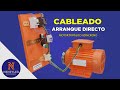 Cableado de arranque directo de un motor trifasico