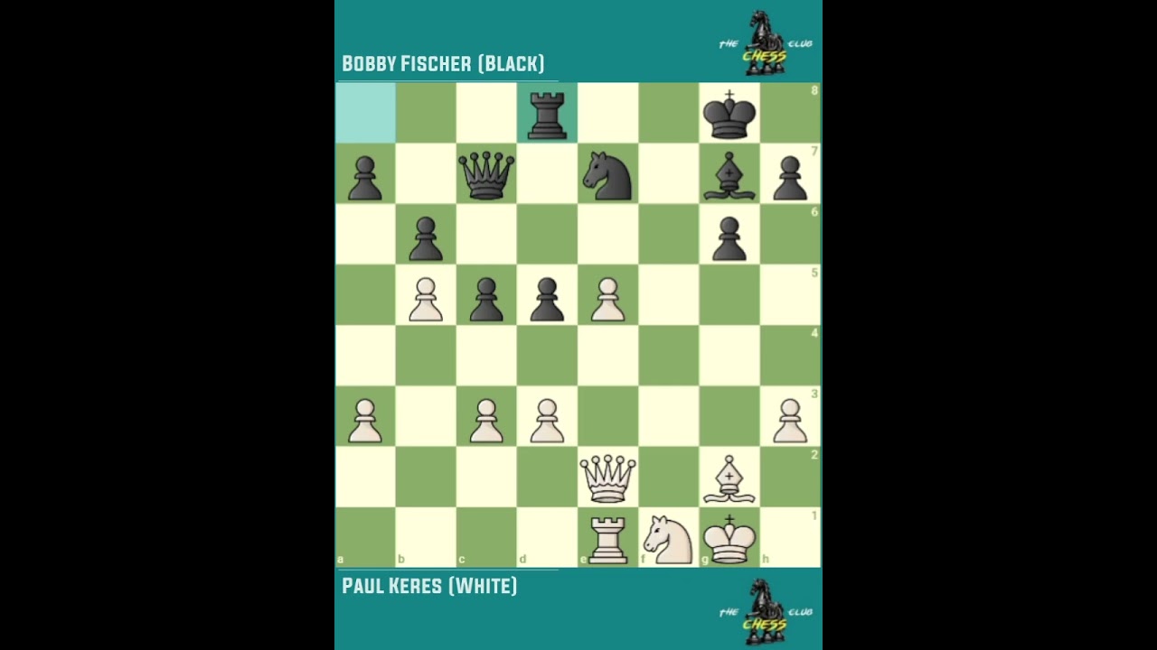 Paul Keres vs Bobby Fischer ◉ Chess Tournament Candidates ‖ Curasao → Netherlands (1962)
