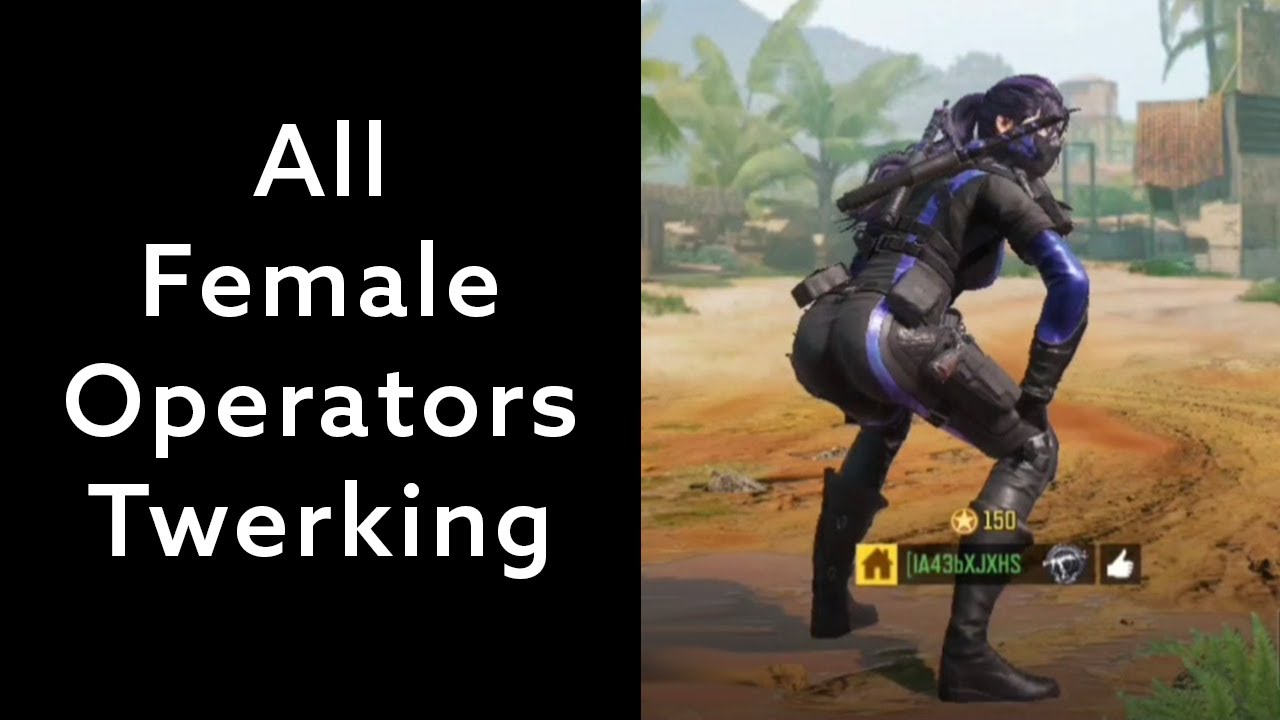 Female Operators Codm CODM Neymar Jr Draw- Twerking Emote (All Female Operators) - YouTube