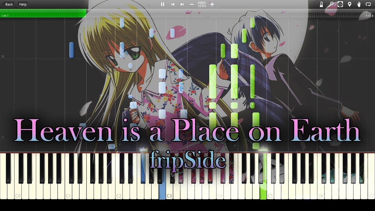 Heaven Is A Place On Earth Fripside 劇場版ハヤテのごとく Full Piano Sheet Music Youtube