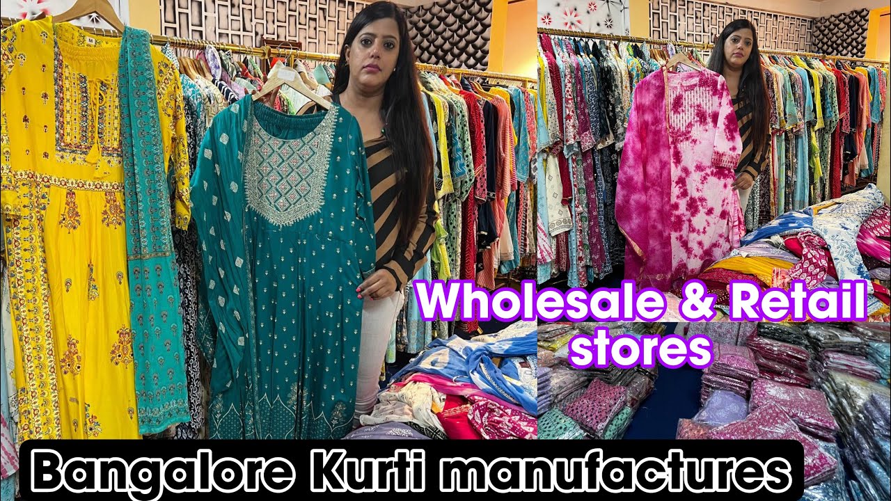 chickpet Bangalore wholesale kurti shop| starting from 52rs only| Bangalore  shopping - YouTube