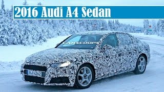 2016 Audi A4 Sedan, spied test in snow and debut at Geneva or Frankfurt motor show
