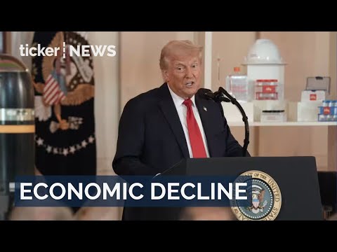 Trump once again blames Biden for shrinking US economy