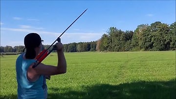 Throwing my Atlatl in slow motion