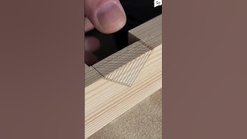 I Made a Cross Half-Lap Joint with One Side Triangular.I tried to #scwoodcraft #craft #woodworking