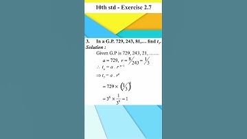 Tenth standard maths Exercise 2.7 - 3 | Mathematics | @kalvikalam ​