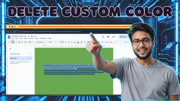 How To Delete Custom Color in Google Docs - For Beginners