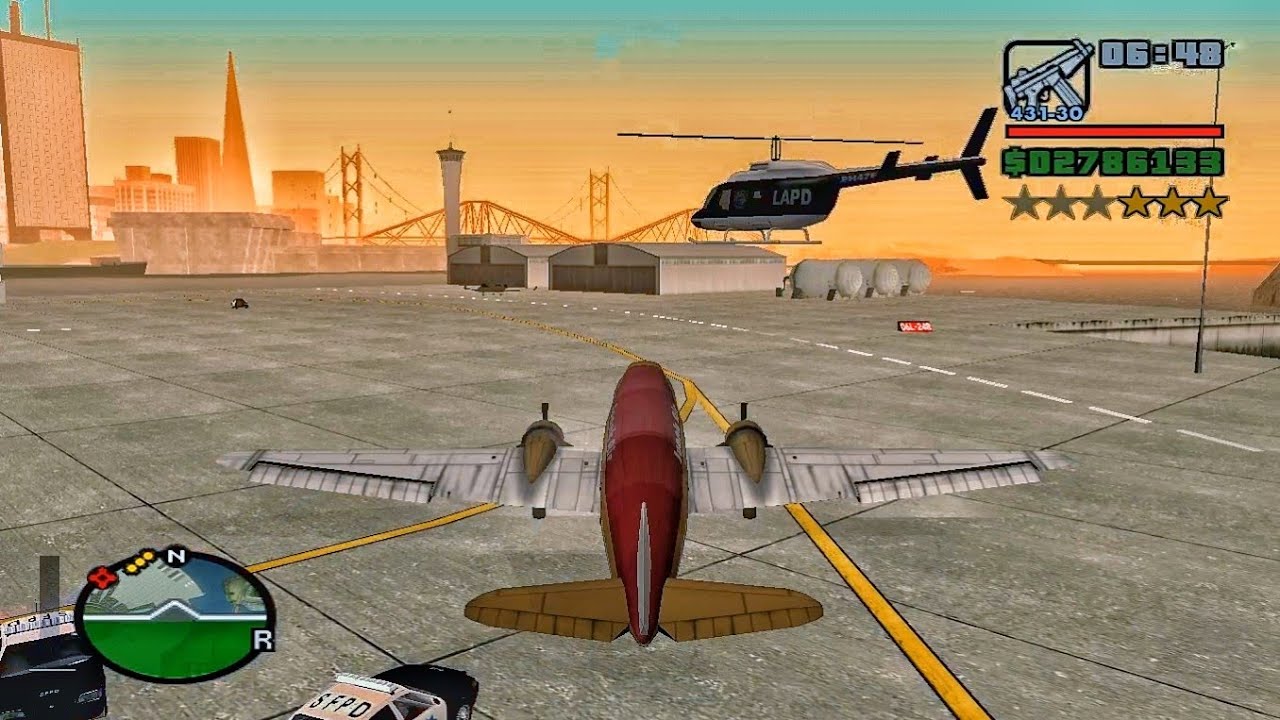 ESCAPE IMPOSSIBLE ☠️🔥: TAKE-OFF IN HEAVY DUTY PLANE FROM AIRPORT | GTA SAN ANDREAS GAME