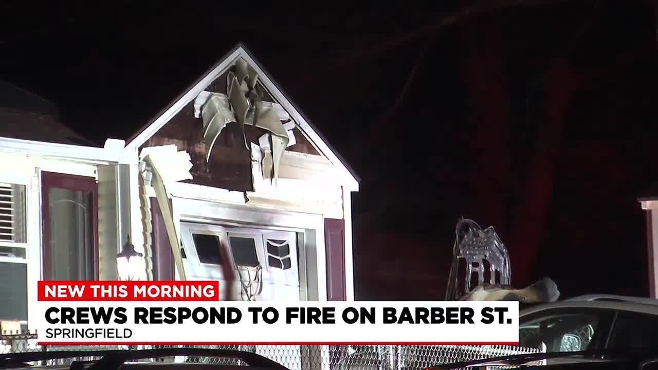 Crews respond to fire on Barber Street in Springfield - YouTube