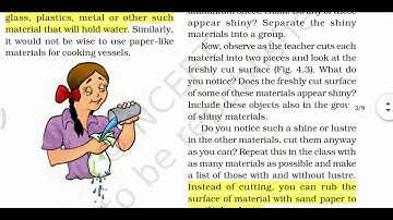NCERT: CLASS-6TH: SCIENCE: CHAPTER- 4: SORTING MATERIALS INTO GROUPS : PART-1