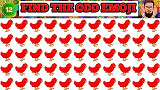 Find The Odd Emoji One Out | Emoji Find Challenge Game | Find The Odd Emoji | Brain & Eye Test Game