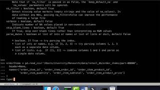 Quick Recap of Python for Spark - Overview of Pandas Data Frames