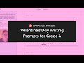 Valentine's Day ELA Activities for Elementary Students | HMH AI Tools Writing Prompt Generator