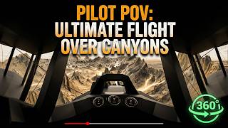 You're the Pilot Flying Through a Canyon at 900KM/H | 360° Immersive Experience