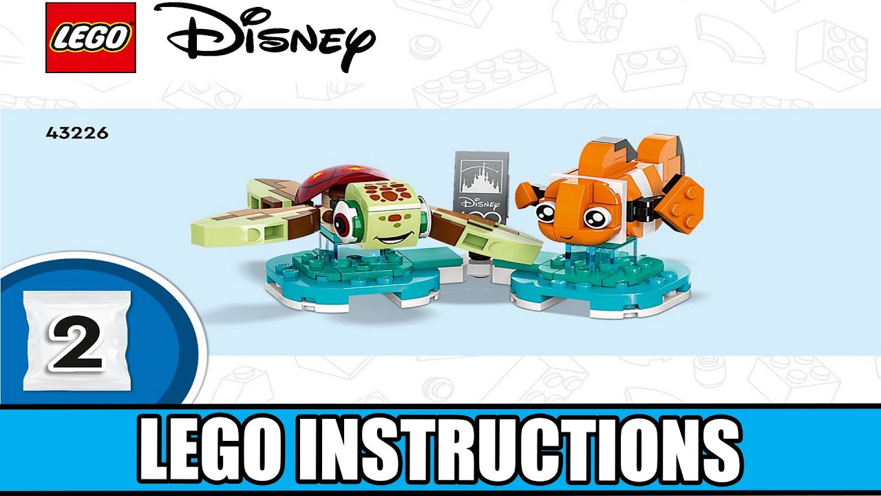 いっこページ LEGO Instructions | Disney | 43226 | Disney Duos (Squirt and Nemo