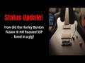 How did the Harley Benton Fusion III HH Roasted SSP fared in a live gig?