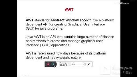 1.1.1 Component, Container, Window , Frame and Panel