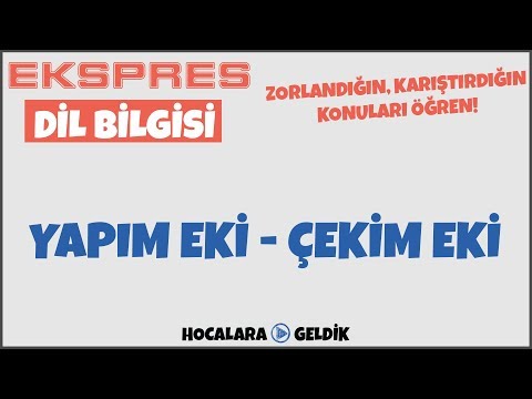 Ekspres Dil Bilgisi I Yapım Eki - Çekim Eki Yks 2020