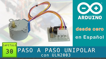 Arduino desde cero en Español - Capítulo 30 - Paso a Paso (unipolar) 28BYJ-48 con Driver ULN2003