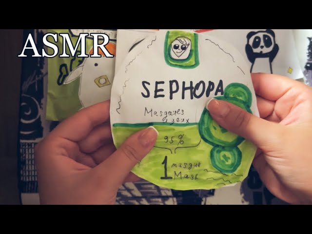 💝ASMR ОБЗОР БУМАЖНОЙ КОСМЕТИКИ МОЕЙ СЕСТРЫ🌸(много шелеста, бумага)