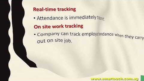 Time Attendance System : Mobile App Attendance Features and Report