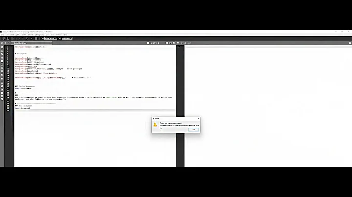 Fix !pdflatex - synctex=1 -interaction=nonstopmode %.tex error Tex-maker or Tex-studio